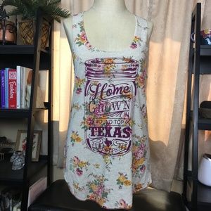 Junk Gypsy Texas Tank Top Floral Boho